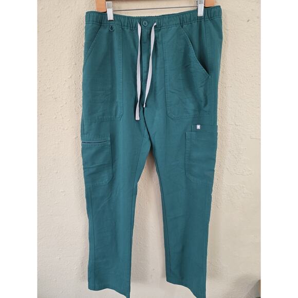 Figs Women's Technical Scrub Pants, Green, Drawstring, Many Pockets, Size Medium - Picture 1 of 11